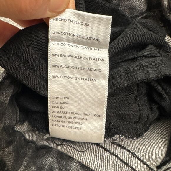 BDG Urban Outfitters Slim Straight Denim jeans Womens 28 Faded Black High Rise - Picture 8 of 16